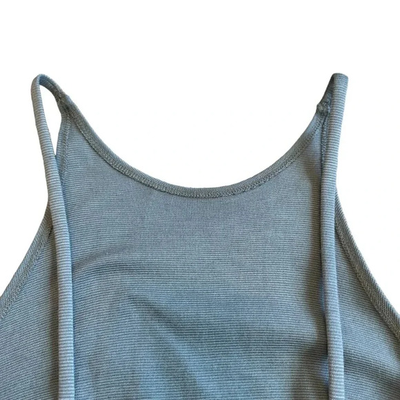 Lulus Blue Spaghetti Strap Bodycon Dress Stretch Low Back Size Medium Women's - Picture 7 of 11